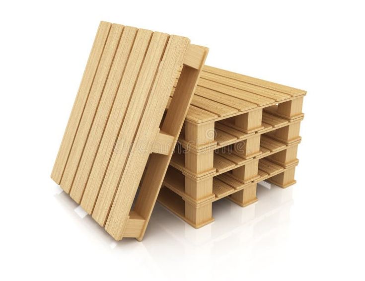 Stack of reusable transport pallets